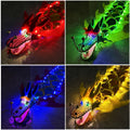 3/5M LED Chinese Dragon Poi Set Luminous Dragon Dance Props Dragon Ribbon Streamer New Year Outdoor Fitness Juggling Props