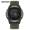 SANDA 2198 Timing Men's Electronic Watch Outdoor Climbing Sports Waterproof LED Large Dial Alarm Clock - Visuel 7 | SAMAG