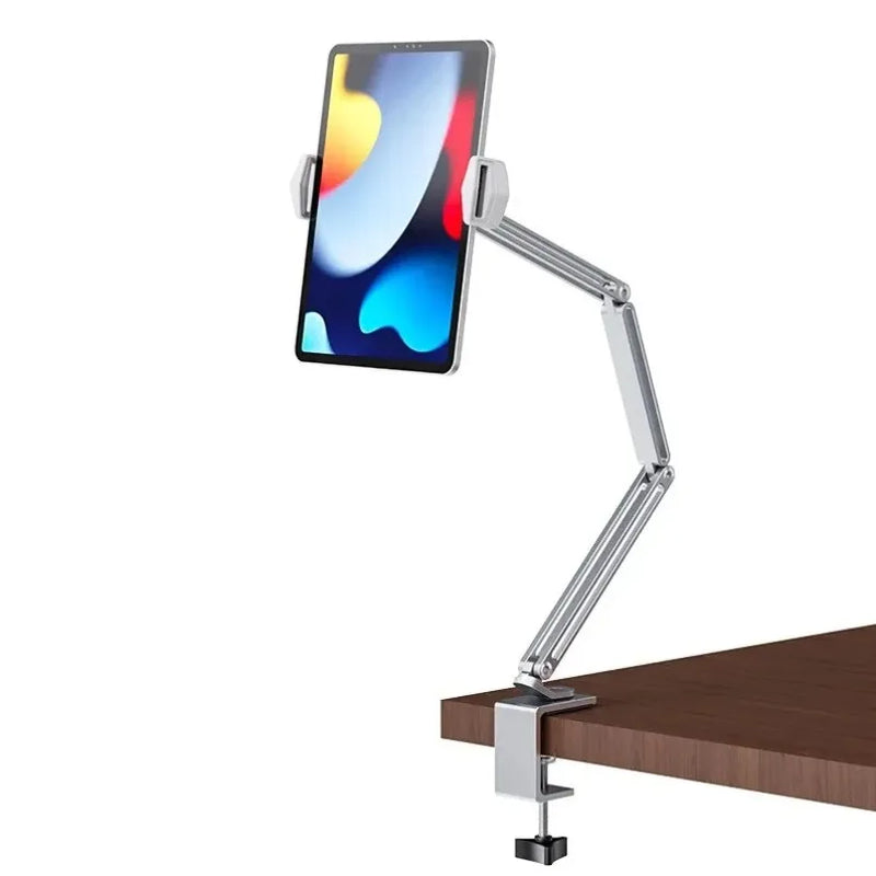 Desk Bed Tablet Stand Adjustable For 4-12.9 Inches Desktop Mobile Phones Tablets Aluminum Arm Mount For iPad Pro Mini Xiaomi Tab
