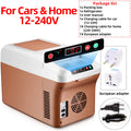 Yannice Mini Fridge Home Car Appliance Refrigerator Portable 15L Large Capacity Digital Display Super Cooling Box For Camping