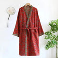Pure Cotton Robe Women's Pajamas 3/4 Sleeve Spring Autumn | SAMAG