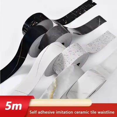 196.85inX3.94in Self-adhesive Wall Sticker, Waterproof | SAMAG