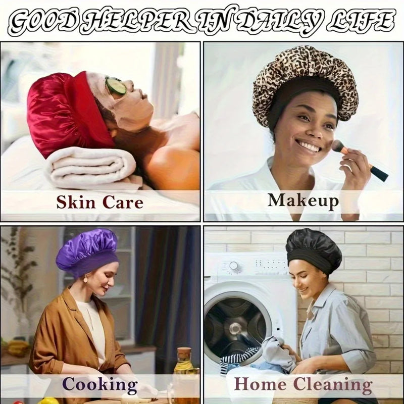 4/12Pcs Styling Kit Heatless Silk Curler with Sleeping Mask Shower Cap for Women and Girls Beauty Kit Travel Hair Styling Tools