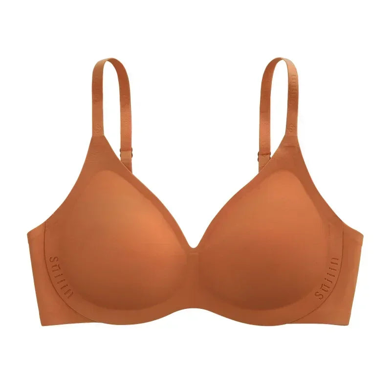 SUJIIN Seamless Bras for Women Sexy Push Up Wireless Bra Female Soft Support Bralettes V-Neck Lady Thin Comfort Bralettes MX222