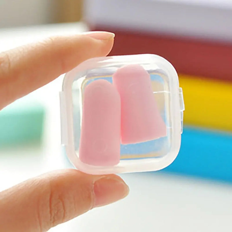 1Pair Noise Reduction Anti-noise Earplugs with Box Soundproof Waterproof Ear Plugs Sound Insulation Foam Sleeping Earplugs