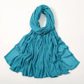 2024 Muslim Modal Rayon Cotton Hijab Shawls For Women Plain Scarf Big Size Headscarf Islamic Turban Headband 190*85cm