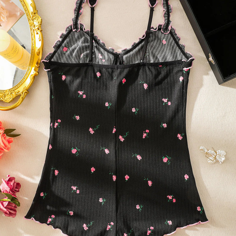 Women's One-Piece Sleeveless Pajama Jumpsuit, Suitable | SAMAG
