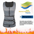 Men's Sauna Waist Trainer Vest Sweat Vest with Trimmer Belt Workout Tank Top Body Shaper Fitness Slimming Shirt Shapewear