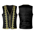 Men's Vests Medieval-Style Vintage Costume Tuxedo Sleeveless Vests European Vintage Stage Halloween Costume Gothic Jacket Set