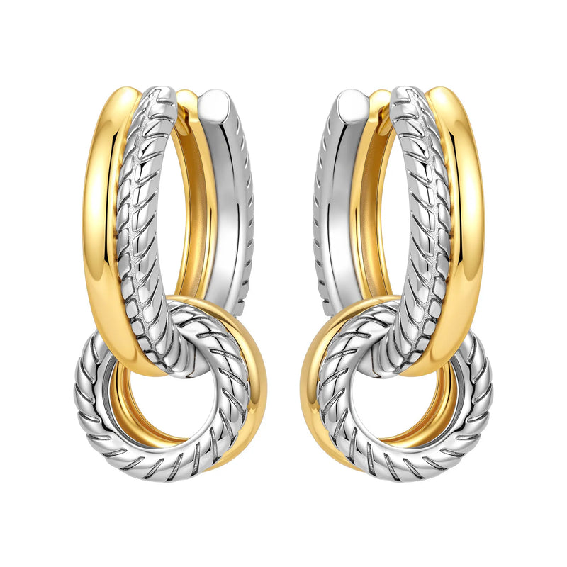 Orstarry S925 Sterling Silver 18k Gold Modern Square Earrings Hoop Earrings For Women Jewelry Original Trendy Anniversary Gifts