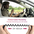 ABBREE AR-850 Speaker Mic Walkie Talkie Volume Adjustable IP54 Waterproof Compatible With Baofeng UV-5R UV-39 BF-888S Ham Radio