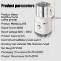 SUNATUR 500W Home Use Food Processor Multifunctional Kitchen Grinder for Coffee Spices Baby Food with Large Capacity