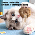 Cat Bunny-kick Ball Furry Ball Cat Toy Soft Fluffy Rabbit Fur Pom Pom Balls Washable Indoor Exercise Toy Stimulates Hunting Play