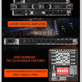 FUHAM TNT-2S/4S Class D Digital Power Amplifier 2200W 8Ω 2/4 Channel Professional Audio DJ Stage Subwoofer Line Array Speaker Am