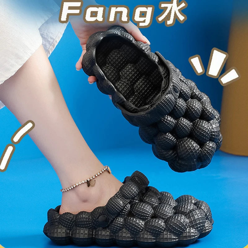 Comwarm Bubble Ball Women Sandals New Summer Women Clogs Garden Shoes House Massage House Slippers Closed Toe Anti-Slip Sandals