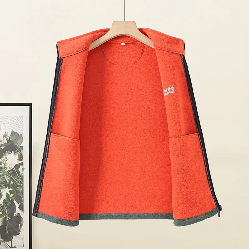 Men's High-quality Velvet Vest Autumn Winter Lightweight Outdoor Casual Vest Camping Fishing Zipper Vest Work Clothes