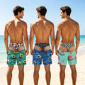 Funny 3D Fake Hip Printed Swim Trunks Men's Quick Dry | SAMAG