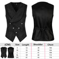 Men's Black Suit Vest; Jacquard Fabric, Double-breasted, Sleeveless, V-neck Vests; Available in White, Blue, and Champagne.