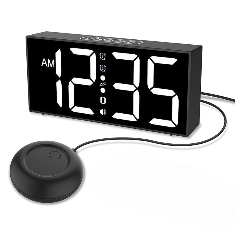 LED Alarm Clock Multifunctional Electronic Shaker Clock Bedside Digital Luminove Clocks Modern Minimalist Designer Desktop Clock