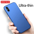 For iPhone X XR Case ZROTEVE Luxury Ultra Thin Frosted Hard PC Cover For Apple iphone XR XS Max iPhonex 10 iPhone10 Phone Cases
