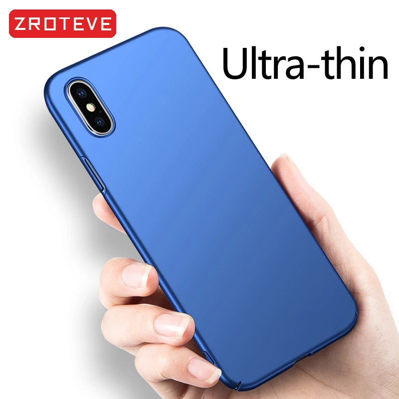For iPhone X XR Case ZROTEVE Luxury Ultra Thin Frosted Hard PC Cover For Apple iphone XR XS Max iPhonex 10 iPhone10 Phone Cases