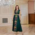 Eid Muslim 2 Piece Set Women Embroidery Dresses Open Abaya Suit Jalabiya Ramadan Dubai Kaftan Party Vestidos Cardigan Robe 2025