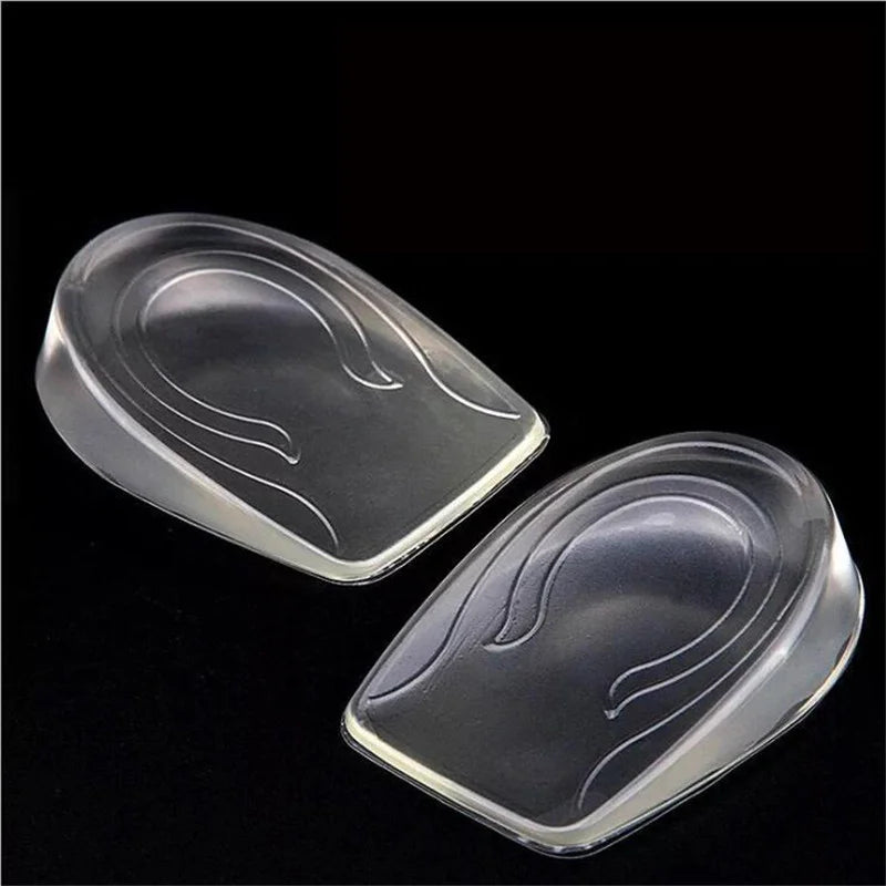 Silicone Gel Height Increase Insole Heel Lifting Inserts Shoe Foot Care Protector Elastic Cushion Arch Support Insert for Unisex