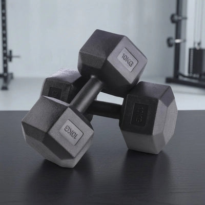 Hex Dumbbells Cast - Style Hexagonal Flat - Sided Strength | SAMAG