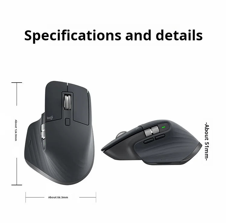 NEW Original Logitech MX Master 3S Wireless Bluetooth Mouse Business Office Softtone Mouse Ergonomic Business Office Mouse