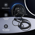 Retevis KM Headset with Noise Reduction Rotatable Boom Microphone for Baofeng UV-5R Quansheng UV K5 UV K6 UV K58 Walkie Talkie
