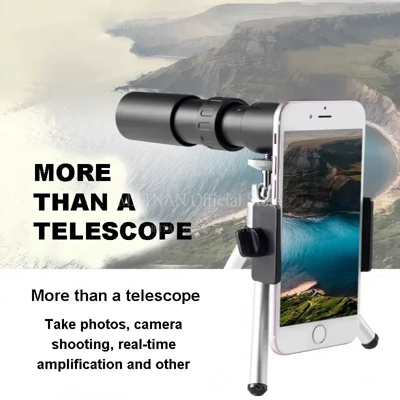 Professional HD Monocular Telescope 10-300x40 Zoom Long Range Portable for and Outdoor Camping Tourism