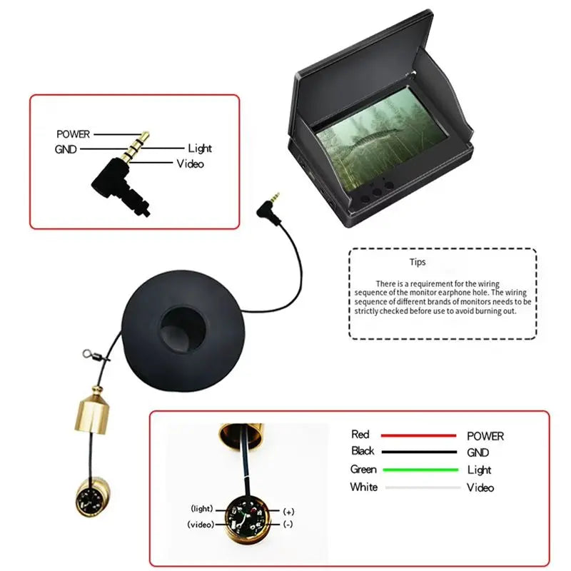 A69P - Underwater Fish Finder Camera 12 - 28V Fishing Vision - View 4 | SAMAG