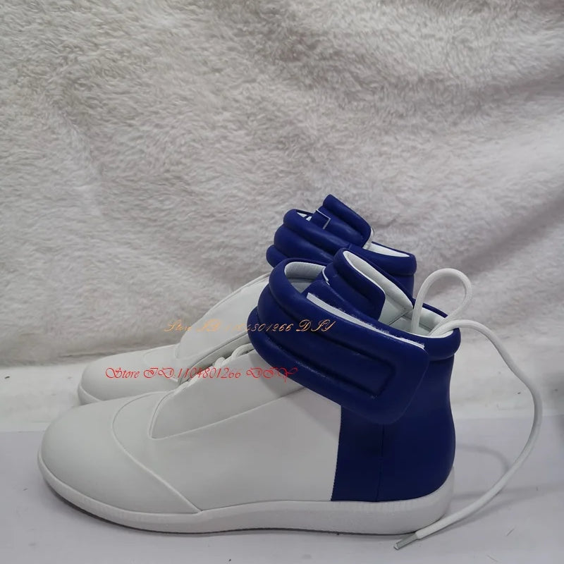 Real Picture Leather Street Style Men's Casual Shoes High Top Sneakers Man Boots Outdoor Activity Zapatillas Hombre Chaussure