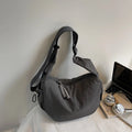 New Women Texture and Versatile Hobo Bags Large Capacity Crossbody Bags Fashion Casual Simple Storage Bags for College Students