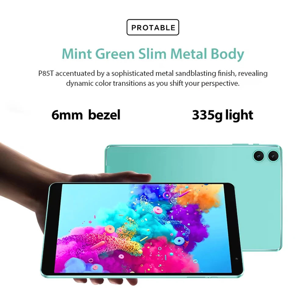 Teclast P85T Tablet PC 8inch 1280*800 IPS/Android 14/4GB RAM/64GB ROM/Allwinner A523 8-Core/Mali-G57 GPU/5000mAh/WiFi6+BT5.2