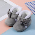 Baby Non-Slip Toddler Boots, Cute Bow Design, Soft Flat Shoes for Infants, Suitable for Indoor Holiday Parties and Gatherings.