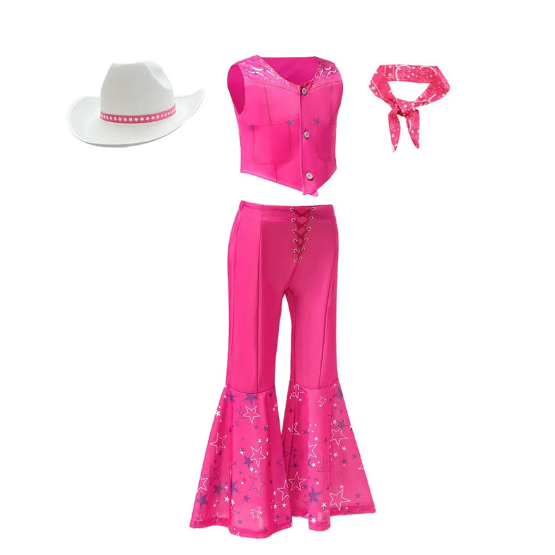 Summer Rose Pink Sleeveless Girl Cosplay Outfit Star - View 9 | SAMAG