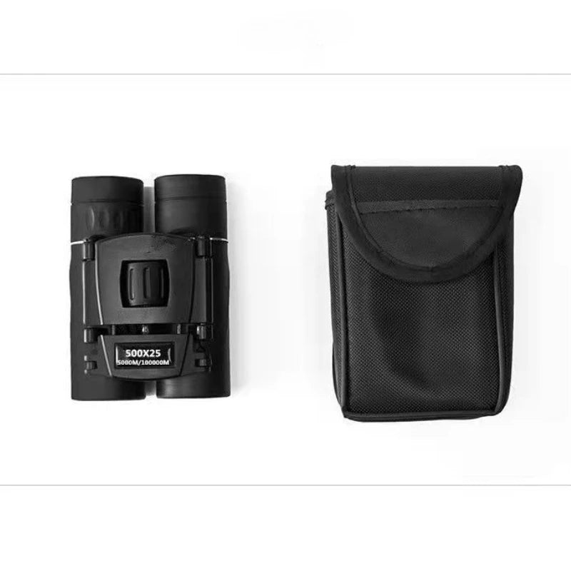 NEW 500X25 HD Powerful Binoculars 2000M Long Range Folding Mini Telescope with FMC Optics for Hunting & Outdoor