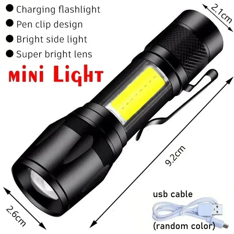 9900LM Powerful LED Flashlight Battery Display USB - View 11 | SAMAG