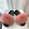 Women Real Raccoon Fur Slides Fluffy Luxury Furry Open Toe Slippers Indoor Outdoor Summer Sandals Non Slip Soft Comfy Sole Cozy