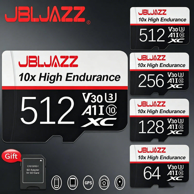 High-Speed Mini SD Card 512GB 256GB 128GB Class 10 Memory Card for Phones Tablets Cameras - Expandable Storage