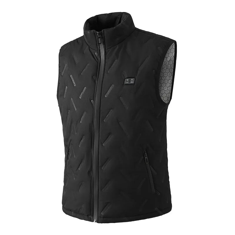 2025 USB intelligent heating vest with 9 heating zones and dual control electric vest for warmth, not including a portable power