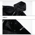 LUZHEN 2026 New Fashion Zipper Decorate Patchwork Design Hooded Coat Men Handsome Street High Quality Casual Male Jacket JY6106