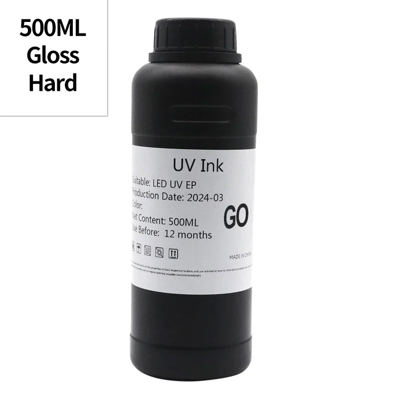 DAT 500ML UV Ink LED Ink Compatible For Epson i3200 i1600 XP600 L800 L805 L1800 TX800 1390 DX5 DX7 printhead UV Flatbed UV Ink