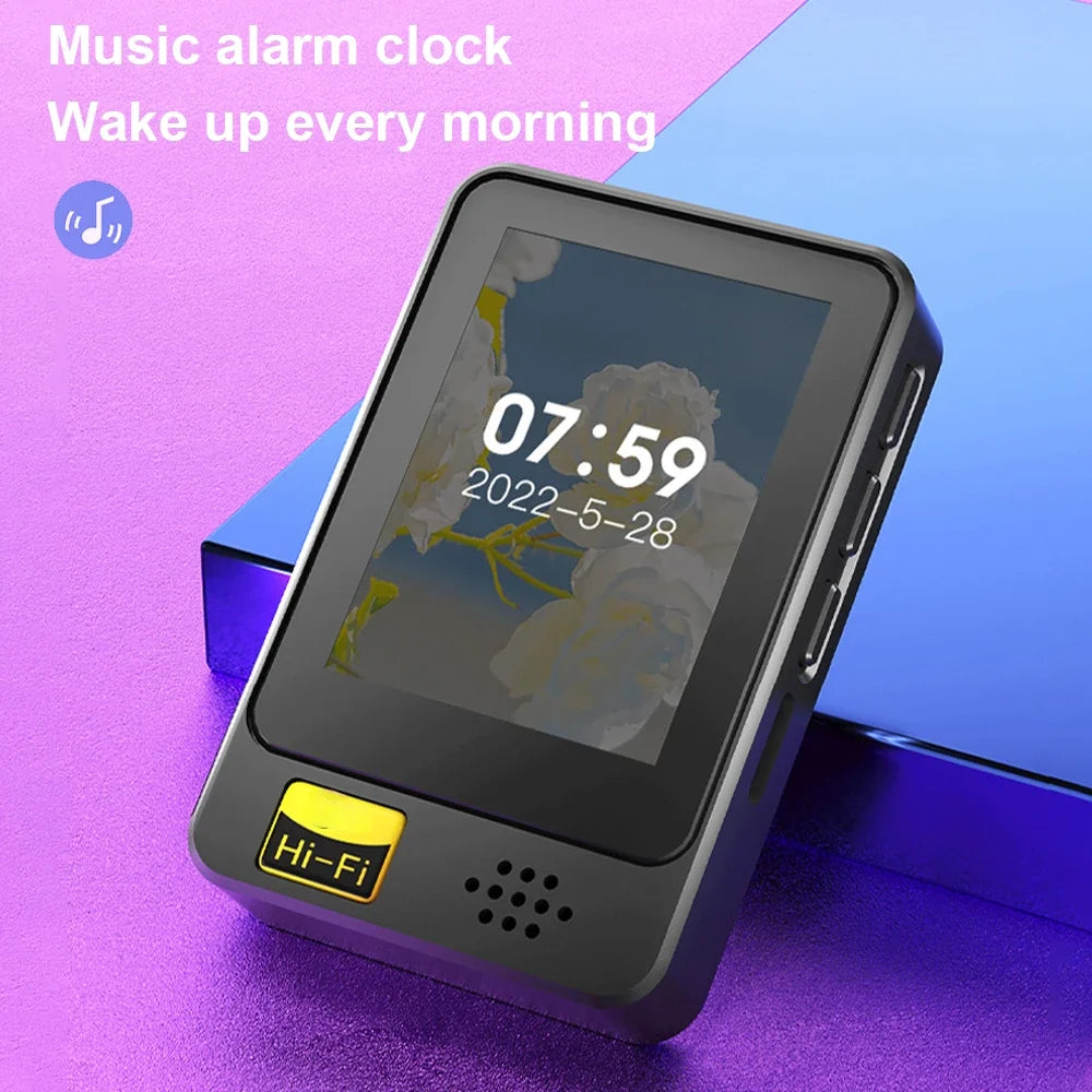 Mini Walkman Full Touch Screen MP3 Player 1.77 Inch Student E-book Reader MP4 Video Player with Built-in Speaker