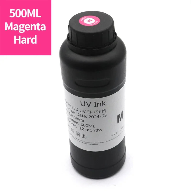 DAT 500ML UV Ink LED Ink Compatible For Epson i3200 i1600 XP600 L800 L805 L1800 TX800 1390 DX5 DX7 printhead UV Flatbed UV Ink