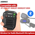 ABBREE Wireless Bluetooth Speaker Microphone Handheld Mic K Type/8 Pin For Quansheng UV-K5(8) K6 Baofeng UV-5R 21 QYT KT-8900D