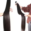Natural Color Brazilian Straight Virgin Human Hair Bundles 32 Inch Unprocessed Silky Smooth Straight Hair Weave 4 Bundles Human Hair Extensions