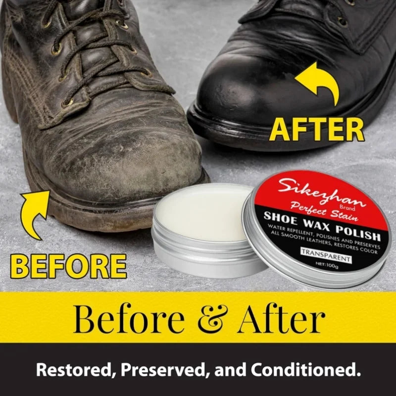Leather Shoe Care Cream Transparent Colorless Odorless Mink Conditioning Waterproof Shine Protector Shoe Maintenance