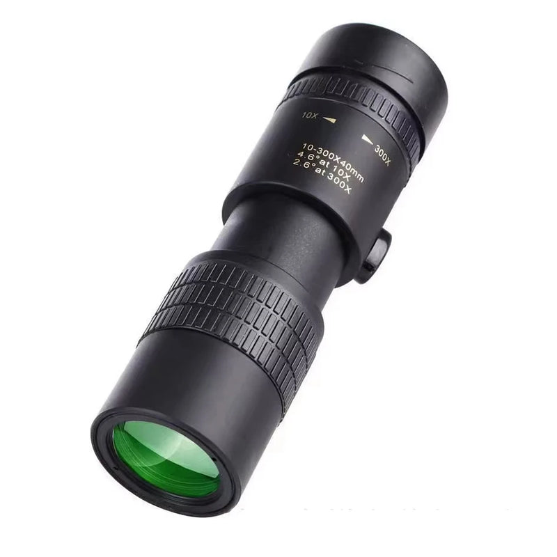 10-300x40 Zoom Professional Telescope Monocular HD Portable Strong Long Range Monocular For Hunting Hiking Camping Travel Sports